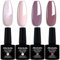 Allenbelle UV Nagellack Set 4 Farben,Gel Nagellack Geschenkset,Shellac Set Uv Gel Nail Art,Soak Off UV LED Gel Nagellack (CS-079)