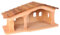 Weihnachtskrippe aus Holz | Krippenstall mit Stall und Hauptraum | Vielseitig als Bauernhof nutzbar