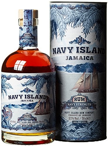 Navy Island | Strenght | 100% Potstill Matured Jamaica Rum | 700 ml | 57% Vol. | Natürlicher Geschmack | Blend aus ausgewählten Rumsorten | Intensive Reifung in Ex-Bourbon Fässern