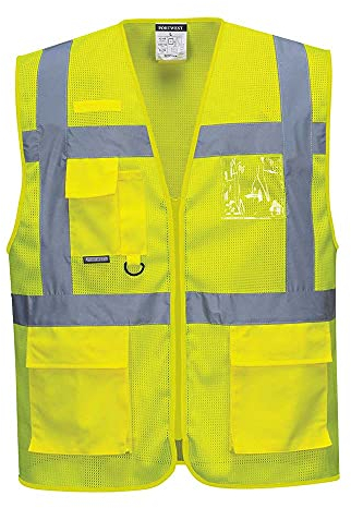 Portwest ATHEN MESH AIR EXEKUTIV WESTE, Größe: M, Farbe: Gelb, C376YERM