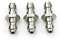 PCP Fuerza Aérea Paintball Doble Extremo Enchufe Macho 30MPA 8MM Niple de Relleno de Acero Inoxidable Acoplamiento Rápido Conexiones de Conectores Conexión Paquete de 3