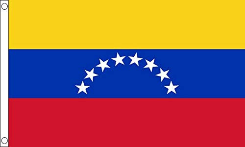 FlagSuperstore - Bandiera Venezuela 8 Stelle, 152 x 91 cm, 100% Poliestere, con Occhielli