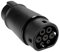 Adapter für Elektrofahrzeug Ladekabel - Typ 1 SAE J1772 auf Typ 2 IEC 62196 EV + Ladegerätadapter - 1-Phase 32A (7.2 kW) Schwarz/Weiß-Steckverbinder