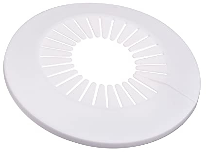 sourcing map Rohrabdeckung, Dekoration, 60 mm - 74 mm, PP-Kunststoff, Rosette, Wasserrohr-Abflussleitung, Weiß, 8 Stück