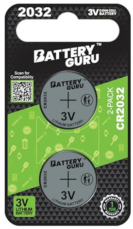 Key Fob Battery Replacement for Lexus RX (2016-2022 RX CR2032 3V Remote Battery Pack of 2) Powered by BatteryGuru