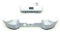 2x Controller Lb Rb Bumper Button Guida Home Sostituzione Surround Compatibile con Xbox Series x Bianco