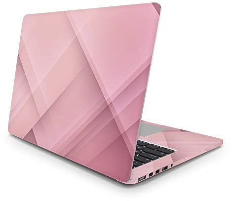 Sticker Master Abstract Light And Shadow Pink Protection Decal Full Skin (Logo Cut) Compatible With Apple MacBook Pro Air 11 12 13 15 16 17 21 27 Inch Laptop Sticker MacBook Pro 13 inch 2008 A1278