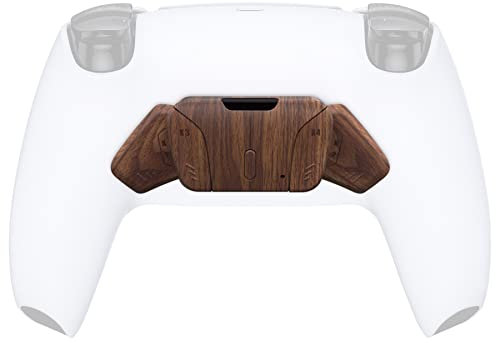 eXtremeRate Pas Un Remap Kit Complet, Palette K1 K2 K3 K4 pour ps5 Manette RISE4 Remap Kit, Carte et Manette Non Inclus, Grain de Bois