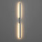 Klighten Lange Wandleuchte LED Aussen Innen 32W 2000LM, Außenwandleuchten Wasserdicht IP65 Aussenlampe Wandlampe für Garten Terrasse Eingang Villa, 124cm, Warmweiß 3000K, Dunkelgrau