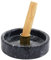 Natural Marble Palo Santo Holder, Handmade Stick Incense Burner Ideal for Smudging, Decoration. Easily Grab All Incense Ash (Black)