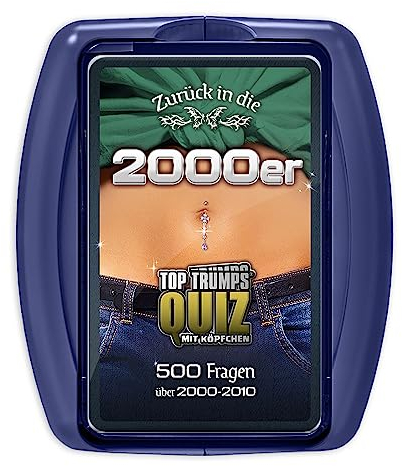 Winning Moves - TOP Trumps Quiz - 2000er - Spiele für unterwegs - Alter 12+ - Deutsch, Neutral Colors