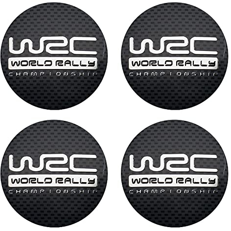 TRFAN 4 Stück Auto Nabendeckel Nabenkappen für WRC 56+60mm Wasserdicht Rostfrei Auto Radnabendeckel ZubehöR,B-56MM