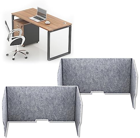 Schreibtisch Trennwand Schallwand 2 Stück Set, Faltbar Büro Desktop Sichtschutz, Reduzieren Sie Lärm Und Visuelle ​Ablenkungen Freistehend Schreibtisch-Konzentrationsbarriere ( Size : 24inch (60cm) )