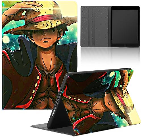 Funda Tablet para Huawei MatePad T10S(AGS3-L09/W09)/T10 10.1'', Carcasa Anime One Piece Luffy Zoro Gear 5 Sun God Nika Motifs Ultra Slim PU con Función de Soporte Flexible Suave TPU Protectora Cover