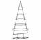 vidaXL Metall Weihnachtsbaum für Dekorationen, Christbaum mit 5 Ebenen, Platzsparend DIY Dekoration, Weihnachtsschmuck Weihnachtsdeko, Schwarz 90cm
