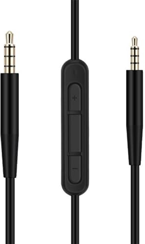 MICMXMO Ersatz AudioKabel kompatibel mit Bose QC25 QC35 QC45, AKG Y55 Y50 Y45BT,JBL E45BT Kopfhörer, 2,5mm auf 3,5mm Stecker Volumen Steuerung Kabel Männlicher Stereokabel für Smartphone, 1,5 m