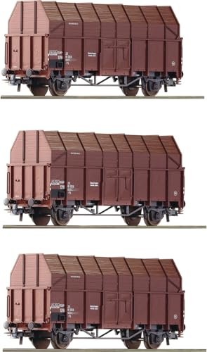 Roco 6600056 H0 3er-Set Sägespänewagen der ÖBB