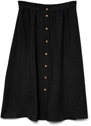 VERO MODA Female Rock VMMELANEY Hohe Taille Langer Rock | Skirt