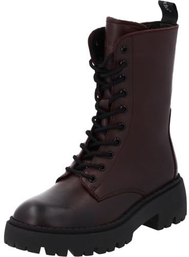 Palado Stiefeletten Damen Delos – bequeme Boots Made in Portugal - leicht gefütterte Stiefel für Herbst & Winter - modische Winterschuhe Bordeaux UK8 - EU41