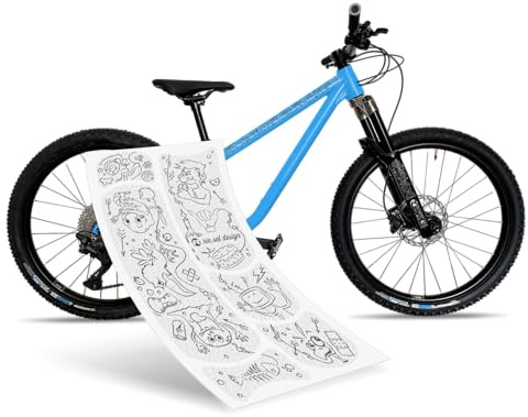 Riesel Design - Frame:Guard - stylische Fahrrad Schutzfolie für den Rahmen | stylische Rahmenschutzfolie in vielen Designs für Ober, Unter - und Sitzrohr, selbstklebend, für Carbonrahmen geeignet