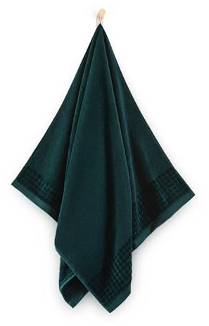 ZWOLTEX - Badetuch Paulo 1 Stück 70x140 cm, Badetücher, Duschhandtuch 100% Baumwolle, Saunatuch, Saunahandtuch, Duschtuch, Großes Badehandtuch, Bath Towel - Dunkelgrün