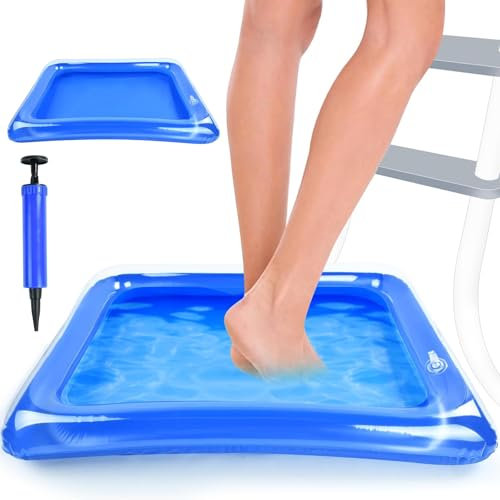 Bain de Pieds Gonflable, Pediluve Gonflable, Bassin Pied Piscine, Bassin de Piscine, Bassine Pediluve, avec Pompe, Pvc, pour Piscines, Spa à Domicile, Baignoire de Massage