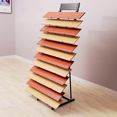 Plinthes Support pour échantillons, Commercial Longues bandes carrelage Etagère Stockage D'échantillons, carrelage présentoir marbre, présentoir pour sol en bois, aux magasins détail(40*48*155cm)