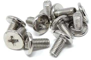 PC Case Mounting Screws, Phillips Head, 2.7x5.6mm, Nickel Steel, 10 Pack, for HDD SSD Optical Drive Components