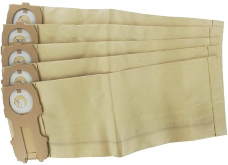 Bag Lady Paper Dust Bags (Pack of 5) for Vorwerk 118 119 120 121 122 Elektrowerke ET340 Kobold V120 V121 VK118 VK119 VK120 VK121 VK122 Vacuum Cleaner Dust Bags Replacement 02095