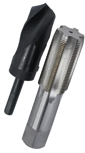 perceuse America pou haute vitesse en acier robinet et de forets (# 0–80–1 – 1/5,1 cm -12, M1.6 – M36, NC, NF), forets et de tarauds étui en plastique, 1-1/2-12, 1