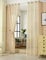 WOLTU 2er Set Gardinen transparent mit Ösen Leinenoptik Vorhang Ösenschal Halbtransparent Stores Voile Fensterschal Deko Leinenvorhang für Wohnzimmer Kinderzimmer Schlafzimmer, 140x225 cm Sand
