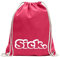Kiwistar - Turnbeutel - pink - Sick - Fun Rucksack Sport Beutel Gymsack Baumwolle mit Ziehgurt