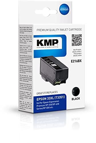 KMP Patrone Epson T3351 Black 530 S. E222BX remanufactured