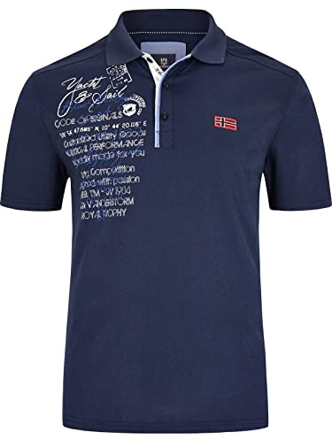 Jan Vanderstorm Herren Poloshirt Jano | bedruckt | Kurzarm-Polohemd | Polokragen | 100% Baumwolle | große Größen L-7XL