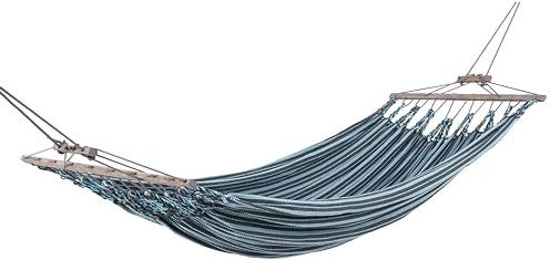 Chico Doppelhängematte 350x190cm Synthetik grau-türkis