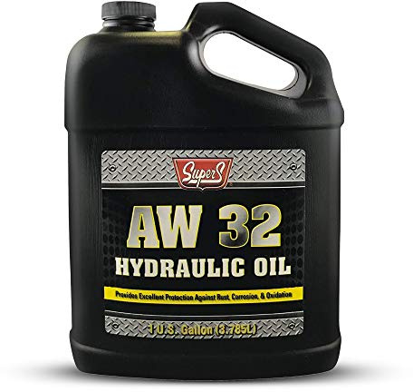 Super S Anti-Wear AW32 Hydraulic Oil for Log & Wood Splitters, Gear & Compressor Oil- Rust & Corrosion Protection- 1 Gallon