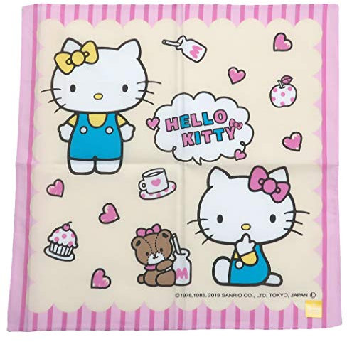 Taschentuch Sanrio Hello Kitty ca. 30 x 30 cm Pretty Kitty 100% Baumwolle 3065009000