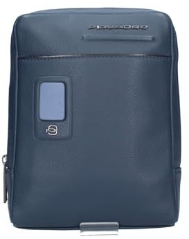 PIQUADRO Herren Ca3084ao iPad mini Leder Tasche, blau