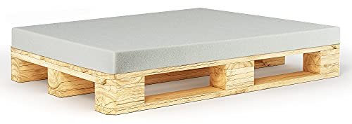 SEEBAUER living® Schaumstoffkissen für Palettenmöbel | Verschiedene Größen | RG35/40 | Auflage für Möbel und Palettenmöbel | Schaumkissen aus PU-Schaum (120 x 40 x 10 cm)