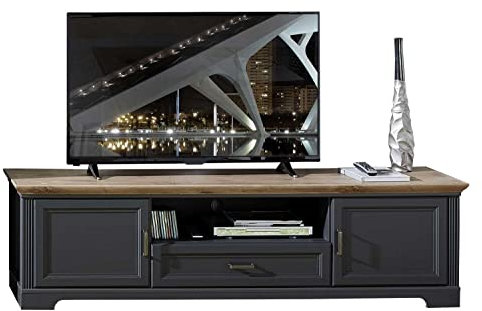 Möbel Jack TV-Lowboard Fernsehschrank Fernsehtisch | Dekor | Artisan Eiche | Graphit | 2 Türen | 1 Schublade | 1 Fach