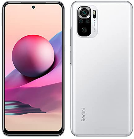 Xiaomi Redmi Note 10S Smartphone 6 Go + 64 Go 6,43 '' AMOLED DotDisplay 5000mAh (typ) Batterie 33W Charge Rapide Appareil Photo 64MP Prise Casque 3,5 mm MediaTek Helio G95 Blanc [Version Mondiale]