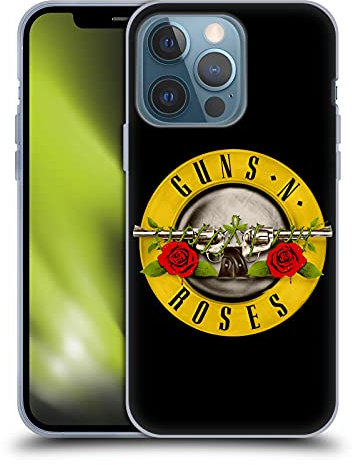 Head Case Designs sous Licence Officielle Guns N' Roses Logo De Balle Art Clé Coque en Gel [Protection de Qualité Militaire] Compatible avec Apple iPhone 13 Pro Et Compatible avec MagSafe