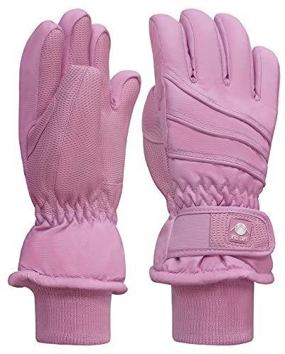 N'Ice Caps Thinsulate wasserdichter Winter-Schnee-Handschuh mit Graten, Rosa/Rebel-Fun, 5-6 Jahre