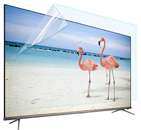 JANEFLY 32-75 Zoll TV-Displayschutzfolie, Anti-Blaulicht-Schutzfilter für die Augen TV-Zubehör Kein Blasenfilm für LCD, LED, OLED & QLED 4K HDTV,39(856 * 478mm)