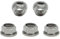 RISON-Titanium Dado Flangiato Esagonale in Titanio M8, Dadi Esagonali con Flangia Autobloccante DIN 1664, Dado di Bloccaggio Controdado in Metallo Flange Lock Nuts per Pignone, Confezione da 5