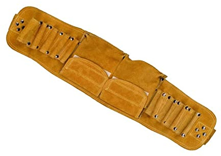 YZACK Multifunctional Leather Tooling Belt Bag Thick Durable Decoration Worker Multi-pockets Waist Bag Welder Electrician Bag