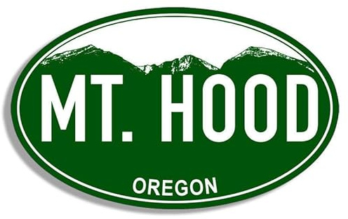 Mt Hood Oregon Grün Mountain F2860 Autoaufkleber Sticker Aufkleber 12 cm | Selbstklebende Folie; wetterfest, UV- und waschanlagenbeständig