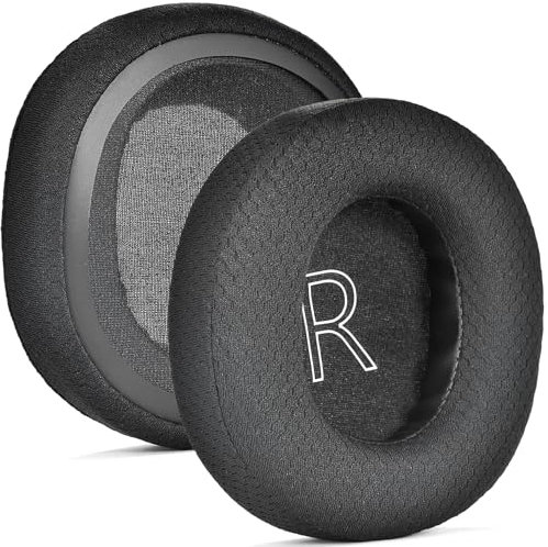 JOYSOG Cuscinetti auricolari di ricambio per cuffie wireless Xbox, in tessuto/rete nera + cuscinetti in memory foam per cuffie Microsoft Xbox Series/X/S