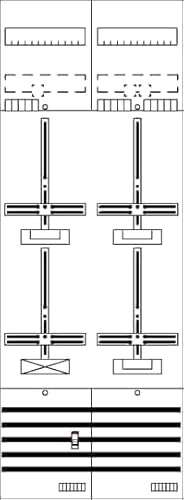 STRIEBEL & JOHN Zählerfeld 9RE 3Z1S mit Zählerkreuz DF29G3B