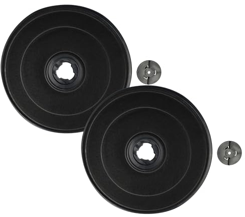 vhbw 2x Aktivkohlefilter Ersatz für Miele 4965503 DKF7 für Dunstabzugshaube - 2,3 cm